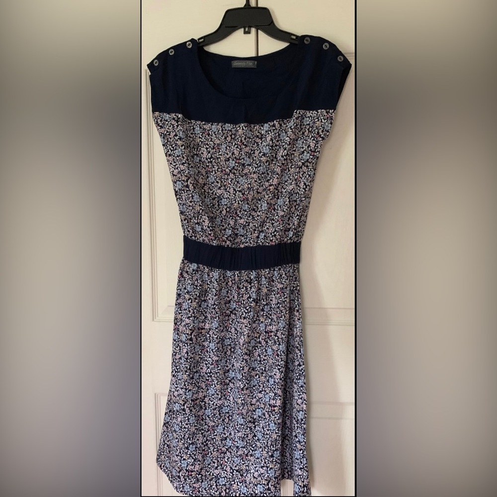SeventyFive Collection Dresses | Floral Print Dress,Color:Navy Blue, Size,M NEW!